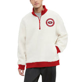 Tommy Hilfiger Jordan Sherpa Quarter-Zip Sweatshirt - San Francisco 49ers Sweatshirts