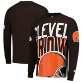 Starter Clutch Hit Long Sleeve T-Shirt - Cleveland Browns T-shirts