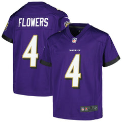 Zay Flowers Youth Game Jersey - Baltimore Ravens Jerseys