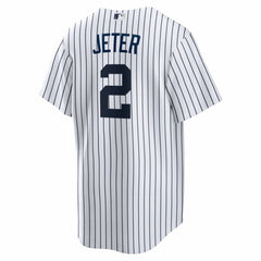 White Derek Jeter New York Yankees Nike Home Retired Player Replica Jersey