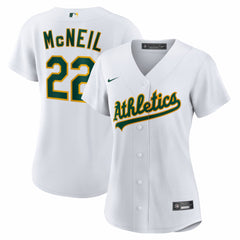 White Jeff McNeil Athletics Nike Women's Home Replica Jersey