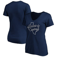 Women's Script V-Neck T-Shirt - Dallas Cowboys T-shirts