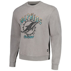 The Wild Collective Unisex Distressed Pullover Sweatshirt - Miami Dolphins Pullover