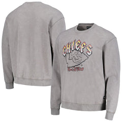 The Wild Collective Unisex Distressed Pullover Sweatshirt - Kansas City Chiefs Pullover