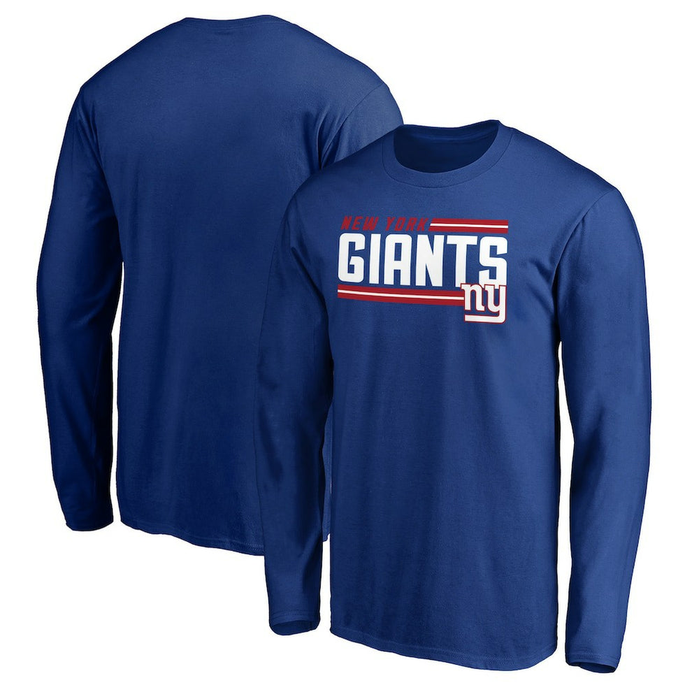 On Side Stripe Long Sleeve T-Shirt - New York Giants T-shirts