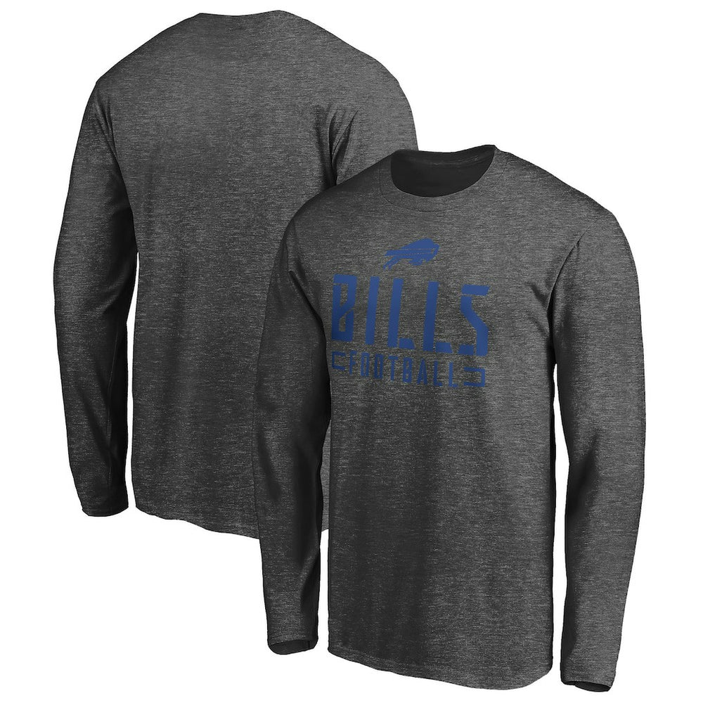 Stencil Stack Long Sleeve T-Shirt - Buffalo Bills T-shirts