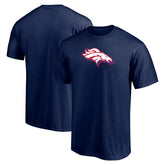 Red White and Team T-Shirt - Denver Broncos T-shirts