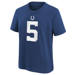 Anthony Richardson Sr. Youth Player Name & Number T-Shirt - Indianapolis Colts T-shirts