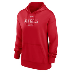 Red Los Angeles Angels Nike Women's Authentic Collection Performance Pullover Hoodie