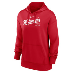 Red Washington Nationals Nike Women's Authentic Collection Performance Pullover Hoodie