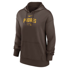 Brown San Diego Padres Nike Women's Authentic Collection Performance Pullover Hoodie