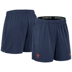 Navy Houston Astros Nike Women's Authentic Collection Knit Shorts