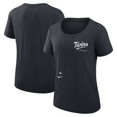 Navy Minnesota Twins Nike Women's Authentic Collection Performance Scoop Neck T-Shirt