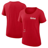 Red St. Louis Cardinals Nike Women's Authentic Collection Performance Scoop Neck T-Shirt