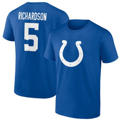 Anthony Richardson Icon Name & Number T-Shirt - Indianapolis Colts T-shirts
