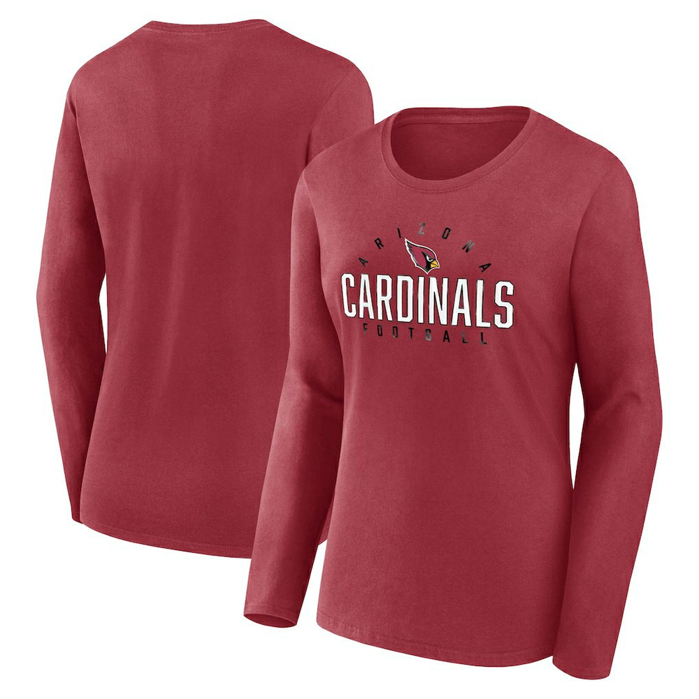 Women's Plus Size Foiled Play Long Sleeve T-Shirt - Arizona Cardinals T-shirts