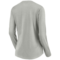 NHL Vegas Golden Knights Women's Primary Logo V-Neck Long Sleeve T-Shirt