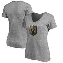 NHL Vegas Golden Knights Women's Primary Logo V-Neck T-Shirt