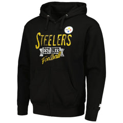 Starter Domestic Post Season Full-Zip Hoodie - Pittsburgh Steelers Hoodies