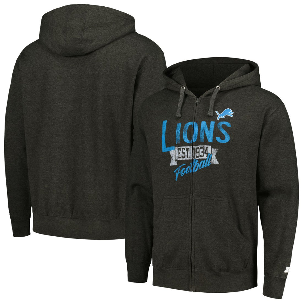 Starter Domestic Post Season Full-Zip Hoodie - Detroit Lions Hoodies