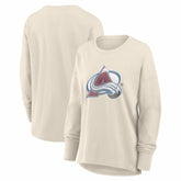 NHL Colorado Avalanche Fanatics Women's Distressed Logo Long Sleeve T-Shirt