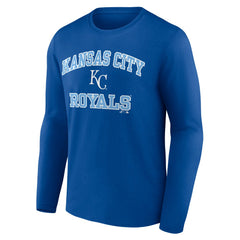 Royal Kansas City Royals Logo Athletic Heart & Soul Long Sleeve T-Shirt