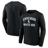 Black Chicago White Sox Logo Athletic Heart & Soul Long Sleeve T-Shirt
