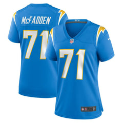 Jordan McFadden Women's Team Game Jersey - Los Angeles Chargers Jerseys