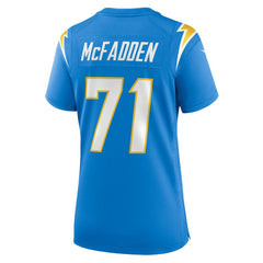 Jordan McFadden Women's Team Game Jersey - Los Angeles Chargers Jerseys