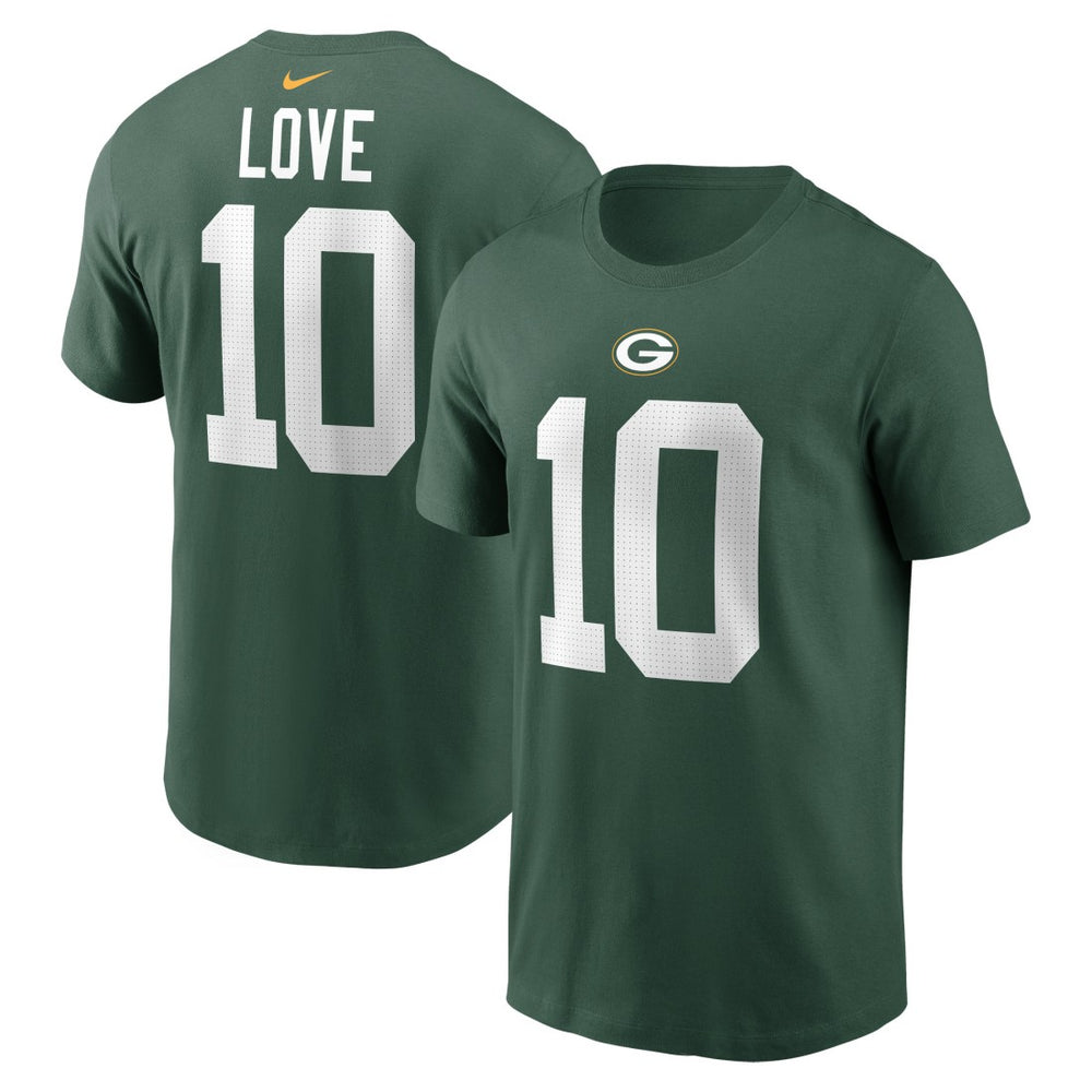 Jordan Love Player Name & Number T-Shirt - Green Bay Packers T-shirts