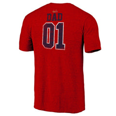 Heather Red St. Louis Cardinals Greatest Dad Tri-Blend T-Shirt