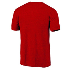 Heather Red Cincinnati Reds Official Logo Tri-Blend T-Shirt