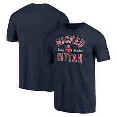 Heather Navy Boston Red Sox Hometown Collection Wicked Hittah Tri-Blend T-Shirt