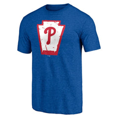 Heather Royal Philadelphia Phillies Hometown Collection Keystone Tri-Blend T-Shirt