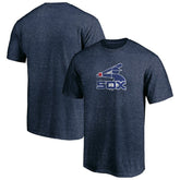 Navy Chicago White Sox Cooperstown Collection Throwback Logo Tri-Blend T-Shirt