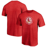 Heather Red St. Louis Cardinals Cooperstown Collection Throwback Logo Tri-Blend T-Shirt