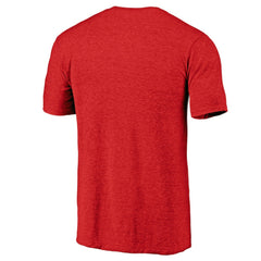 Heather Red Boston Red Sox Cooperstown Collection Logo Tri-Blend T-Shirt