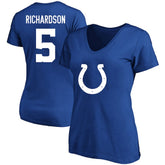Anthony Richardson Women's Plus Size Fair Catch Name & Number Scoop Neck T-Shirt - Indianapolis Colts T-shirts
