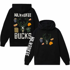 Milwaukee Bucks NBA x MARKET Unisex Claymation Pullover Hoodie