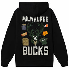 Milwaukee Bucks NBA x MARKET Unisex Claymation Pullover Hoodie