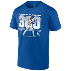 Royal Freddie Freeman Los Angeles Dodgers Fanatics 300 Career Home Runs T-Shirt
