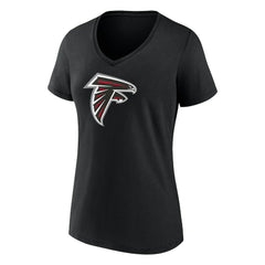 Bijan Robinson Women's Icon Name & Number V-Neck T-Shirt - Atlanta Falcons T-shirts