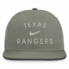 Olive Texas Rangers Nike Pro Dri-FIT Snapback Hat