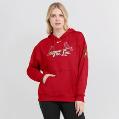 Red St. Louis Cardinals Nike Women's 2024 City Connect Authentic Collection Practice Performance Pullover Hoodie