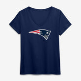 Logo Athletic Women's Primary Logo V-Neck T-Shirt - New England Patriots T-shirts