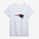 Logo Athletic Women's Primary Logo V-Neck T-Shirt - New England Patriots T-shirts