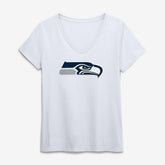 Logo Athletic Women's Primary Logo V-Neck T-Shirt - Seattle Seahawks T-shirts