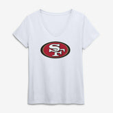 Logo Athletic Women's Primary Logo V-Neck T-Shirt - San Francisco 49ers T-shirts