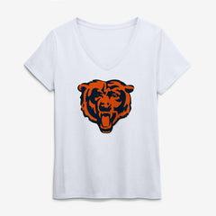 Logo Athletic Women's Primary Logo V-Neck T-Shirt - Chicago Bears T-shirts
