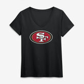 Logo Athletic Women's Primary Logo V-Neck T-Shirt - San Francisco 49ers T-shirts
